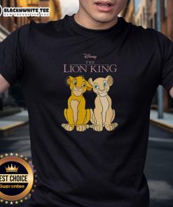 Funny Disney The Lion King Simba and Nala T-Shirt featuring playful graphics of the iconic duo in vibrant colors.
