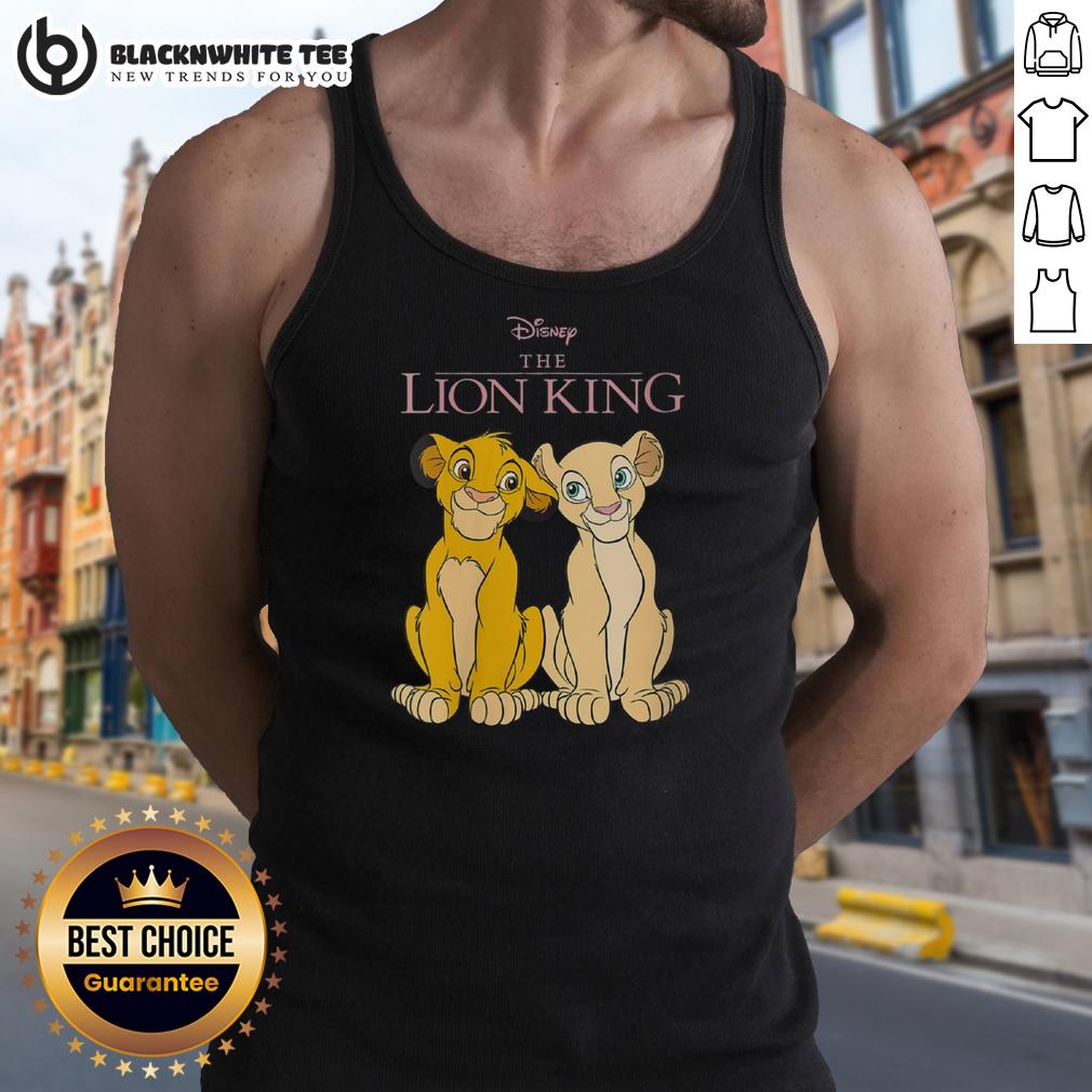 Funny Disney The Lion King Simba And Nala Tank Top Funny Disney The Lion King Simba and Nala tank top featuring vibrant graphics of the iconic characters.