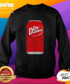 Funny Dr. Dobbins 23 Dr. Pepper soda parody graphic sweatshirt featuring a playful design for soda lovers.