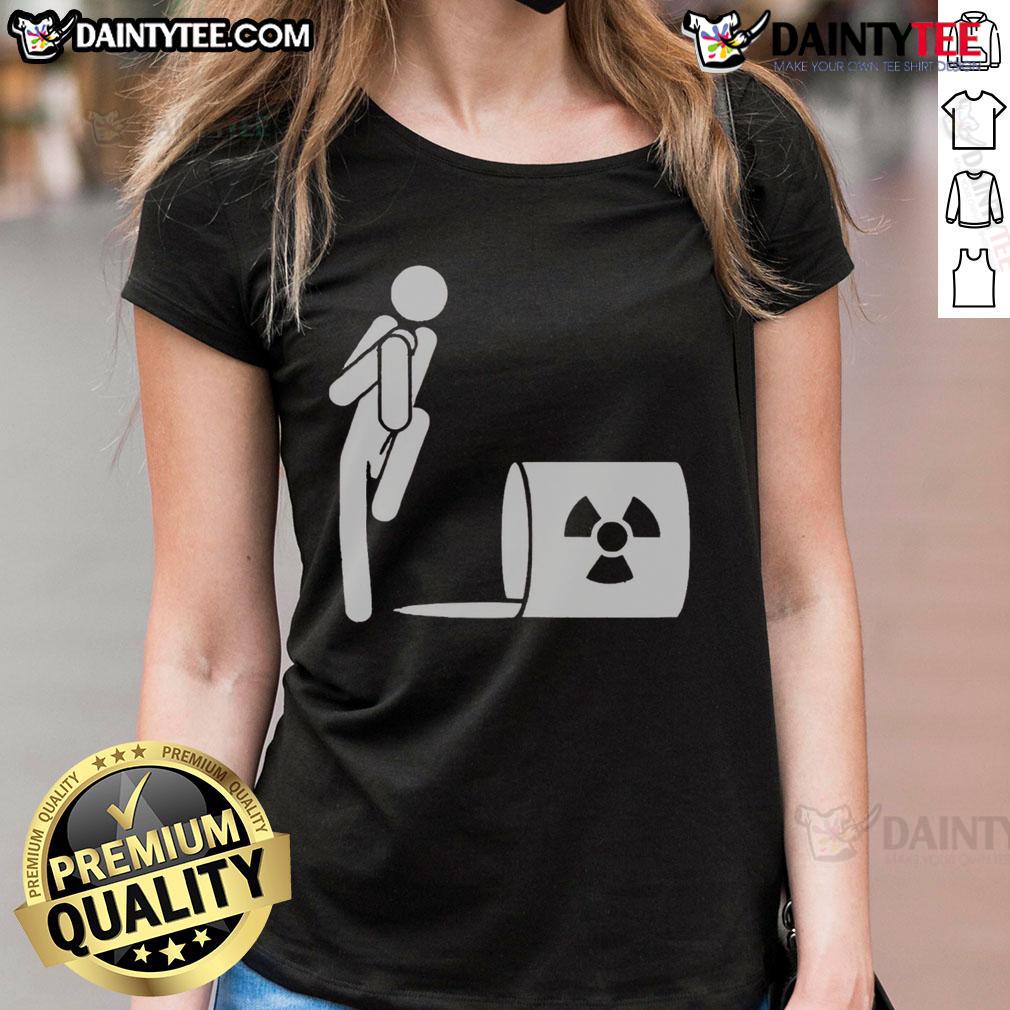 Funny Ew A Spill Radioactive Waste Ladies Tee Funny 'Ew, A Spill!' radioactive waste ladies tee design featuring playful graphics and vibrant colors.