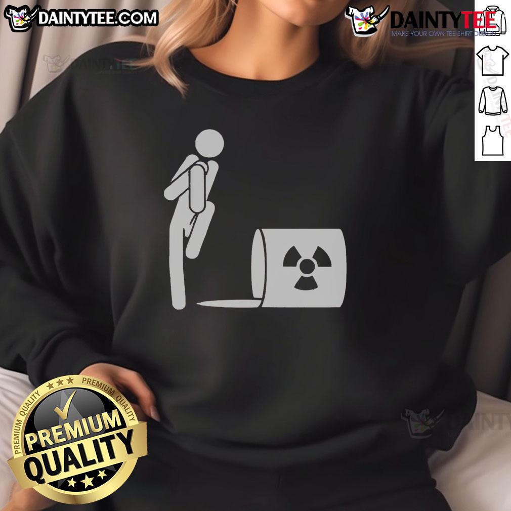 Funny Ew A Spill Radioactive Waste Sweatshirt Funny Ew A Spill Radioactive Waste Sweatshirt featuring a humorous graphic design for quirky fashion lovers.