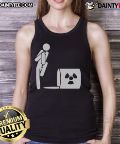 Funny Ew A Spill Radioactive Waste Tank Top featuring a humorous design about radioactive spills and environmental awareness.