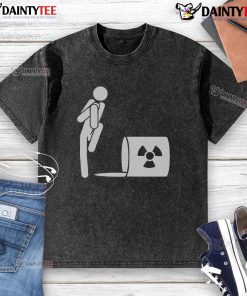 Funny 'Ew! A Spill' radioactive waste washed t-shirt design featuring a humorous graphic and vibrant colors.