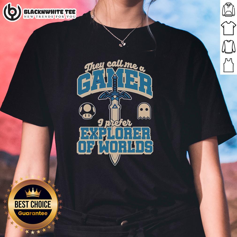 Funny Gamer Sword Explorer Ladies Tee Funny Gamer Sword Explorer Ladies Tee featuring a whimsical design perfect for gaming enthusiasts and adventurers.