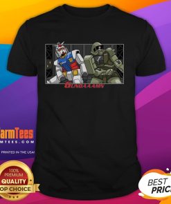 Funny Gundaaamn Gundam Damn Meme T-Shirt featuring a humorous graphic design, perfect for anime and meme lovers.