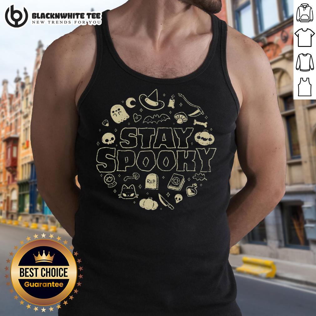 Funny Halloween Stay Spooky Tank Top Funny Halloween Stay Spooky Tank Top featuring a playful design perfect for festive celebrations and Halloween parties.