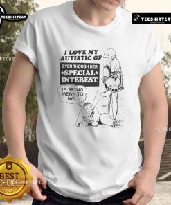 Alt Text: Funny I Love My Autistic Gf T-Shirt featuring playful design about her special interest in humor.