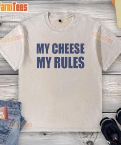 Funny iCarly My Cheese My Rules washed t-shirt featuring iconic quotes and vibrant colors, perfect for fans.