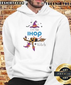 Alt Text: Funny I'm the IHOP Witch Halloween hoodie featuring a playful design perfect for spooky season celebrations.