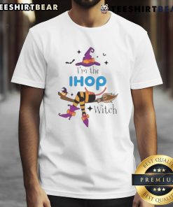 Alt Text: Funny I'M The IHOP Witch Halloween T-Shirt featuring a whimsical witch design perfect for Halloween festivities.
