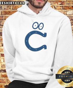 Alt Text: Funny Indianapolis Colts logo hoodie featuring a playful design, perfect for fans and casual wear.