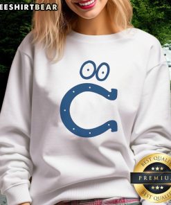 Alt Text: Funny Indianapolis Colts logo sweatshirt featuring a playful design, perfect for team fans and casual wear.
