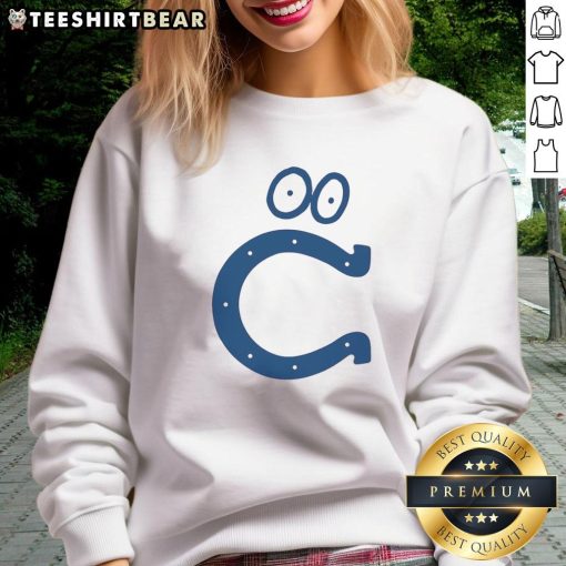 Alt Text: Funny Indianapolis Colts logo sweatshirt featuring a playful design, perfect for team fans and casual wear.