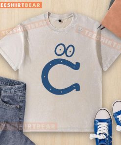 Funny Indianapolis Colts logo on a washed t-shirt, perfect for fans looking for a unique and casual sportswear style.
