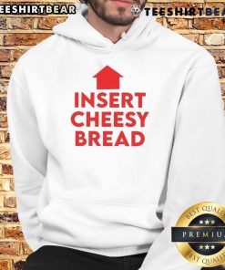 Funny cheesy bread humor graphic hoodie featuring playful food puns and a vibrant design perfect for casual wear.