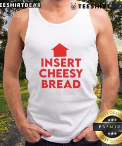 Funny cheesy bread humor graphic tank top featuring a playful design perfect for food lovers and casual outings.