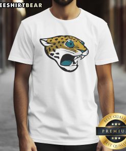 Funny Jacksonville Jaguars logo T-shirt featuring a playful design perfect for fans and game day attire.