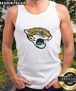 Funny Jacksonville Jaguars logo tank top featuring a playful design perfect for game day and casual wear.