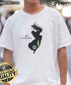 Funny Jimmy New Jersey State T-Shirt featuring a humorous design, perfect for proud NJ residents and visitors alike.