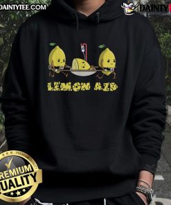 Funny Lemon AID Hoodie featuring a playful lemon graphic and vibrant colors, perfect for casual wear and a fun statement.