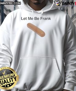 Funny Let Me Be Frank Sausage Hoodie featuring a playful design and vibrant colors, perfect for casual wear.