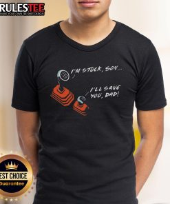 Funny Manual Transmission Dad and Son Gear T-Shirt featuring a playful design celebrating father-son bonding over driving.