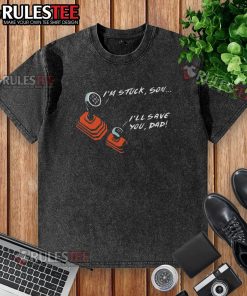 Funny manual transmission dad and son gear t-shirt, showcasing a playful design perfect for car enthusiasts.