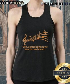 Alt Text: Funny mocking music lover slogan tank top featuring playful text and vibrant colors, perfect for music enthusiasts.