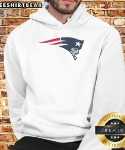 Funny New England Patriots logo hoodie featuring a playful design, perfect for fans and casual wear.