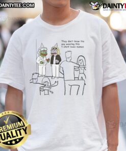 Alt Text: Funny Pepe meme t-shirt showcasing a character in a humorous design, perfect for meme lovers and fans of internet culture.