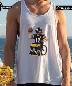 Funny Pittsburgh Steelers NFL tank top features a humorous quote about haters doubting fans' loyalty and spirit.
