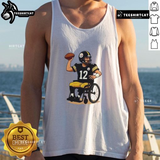 Funny Pittsburgh Steelers NFL tank top features a humorous quote about haters doubting fans' loyalty and spirit.