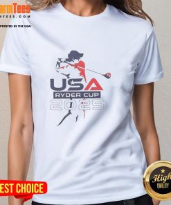 Funny Ralph Lauren 2025 Ryder Cup Ladies Tee featuring a playful design perfect for golf fans and stylish women.