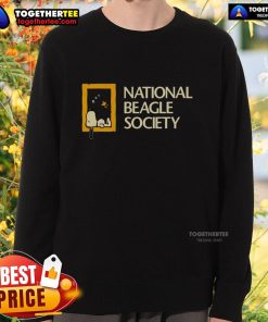 Funny Snoopy National Beagle Society sweatshirt featuring a playful Snoopy design, perfect for dog lovers and fans.