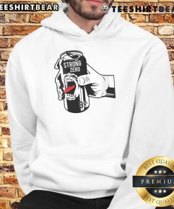 Funny Strong Zero beer can graphic on a cozy hoodie, perfect for fans of Japanese alcohol and unique fashion statements.