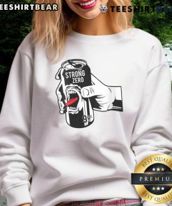 Funny Strong Zero Beer Can sweatshirt featuring vibrant Japanese alcohol design, perfect for casual wear and humor lovers.