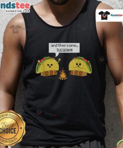 Funny Taco Tuesday tank top featuring a humorous Mexican food pun, perfect for taco lovers and casual wear.