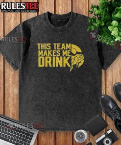 Funny Minnesota Vikings logo washed t-shirt, ideal for fans who need a laugh and love their team spirit.