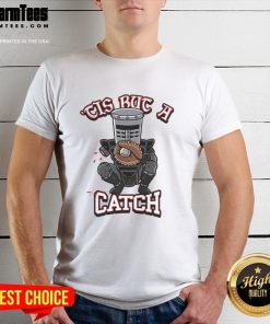 Funny 'Tis But A Catch' baseball knight t-shirt featuring a whimsical knight character holding a baseball bat.