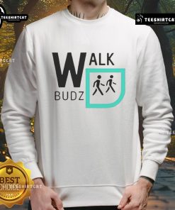 Funny Walk Budz logo sweatshirt featuring a colorful design, perfect for casual wear and showcasing your unique style.