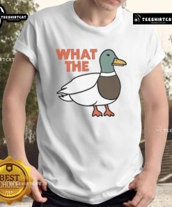 Funny What The Duck T-Shirt featuring a whimsical duck graphic and playful text for a fun, casual style.