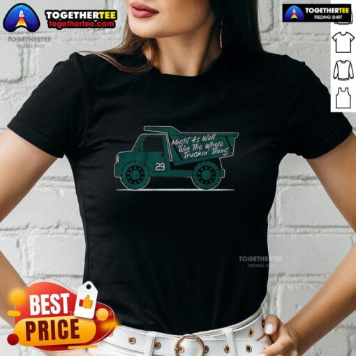 Funny Win The Whole Truckin Thing Cal Raleigh Ladies Tee featuring a playful design for fans and truck enthusiasts.