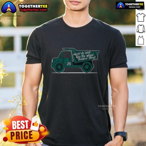 Funny Win The Whole Truckin' Thing Cal Raleigh T-Shirt featuring a playful graphic for Seattle Mariners fans.