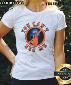 Funny 'You Can't See Me' New York Mets ladies tee featuring vibrant graphics for stylish fans and comfortable wear.