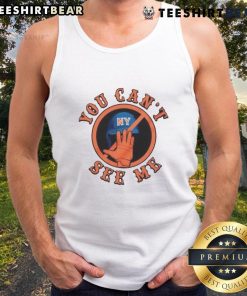 Funny 'You Can't See Me' New York Mets tank top design featuring vibrant colors and playful graphics.