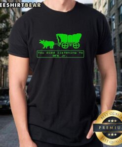 Funny You Have Died From Listening To RFK Jr. Pixel T-Shirt design featuring vibrant graphics and playful text.