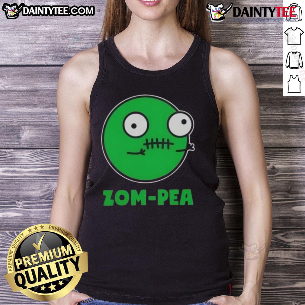 Funny Zom Pea Halloween Vegan Tank Top Funny Zom Pea Halloween Vegan Tank Top featuring a playful zombie pea graphic, perfect for Halloween festivities and vegan enthusiasts.