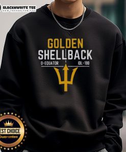 Alt Text: Good 250th Anniversary Golden Shellback Sweatshirt featuring a stylish design celebrating maritime heritage.