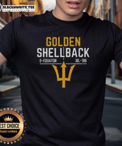 Alt Text: Good 250th Anniversary Golden Shellback T-Shirt featuring a vibrant design celebrating maritime heritage and adventure.