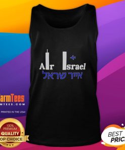 Good Air Israel 911 tank top featuring a stylish design, perfect for casual wear and showcasing Israeli pride.